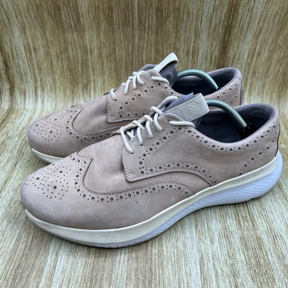 Cole Haan Zerogrand Changepace Men's Size 12 M Wingtip Birch Nubuck Suede C35821